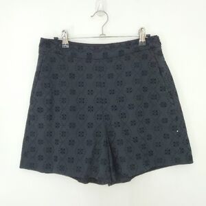Pearl Shorts by Lela Rose Black Floral Eyelet Shorts Size 4